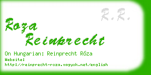 roza reinprecht business card